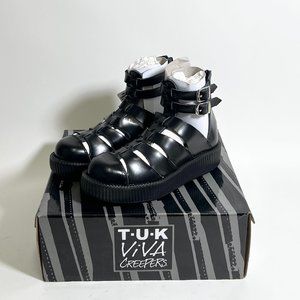NIB T.U.K. Gladiator Black Sandals